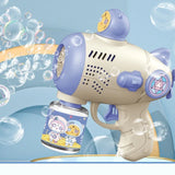 Astronaut Bubble Rocket Launcher - Automatic Bubble Blaster for Kids Outdoor Play