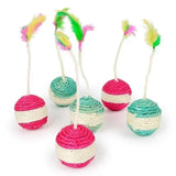 Natural Sisal Rope Cat Toy Ball – Interactive Scratcher & Play Ball for Cats