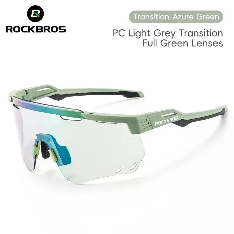ROCKBROS Photochromic Cycling Sunglasses – Lightweight, UV Protection & Anti-Glare Sports Eyewear