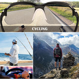 High-Performance Polarized Sports Sunglasses – UV400 Protection for Cycling, Running & Outdoor Adventures