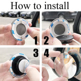 Espejo retrovisor HD ajustable de 360° para puntos ciegos: ajuste universal para una conducción más segura