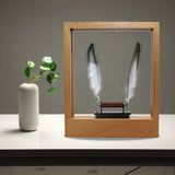 Slow Motion Optical Illusion Photo Frame – Pine Wood Display for Real-Time Motion Effects