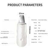 Ultrasonic Facial Skin Scrubber – Deep Cleansing &amp; Exfoliating Pore Cleaner