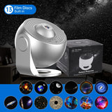 Galaxy Projector Night Light - 360° Rotating Starry Sky & Planetarium for Kids & Adults