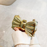 Luxury Acrylic Bow Evening Bag – Mini Chic Minaudière for Parties & Special Occasions