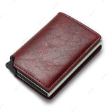 Slim RFID PU Leather Wallet – Trifold Business Card Holder for Men & Women