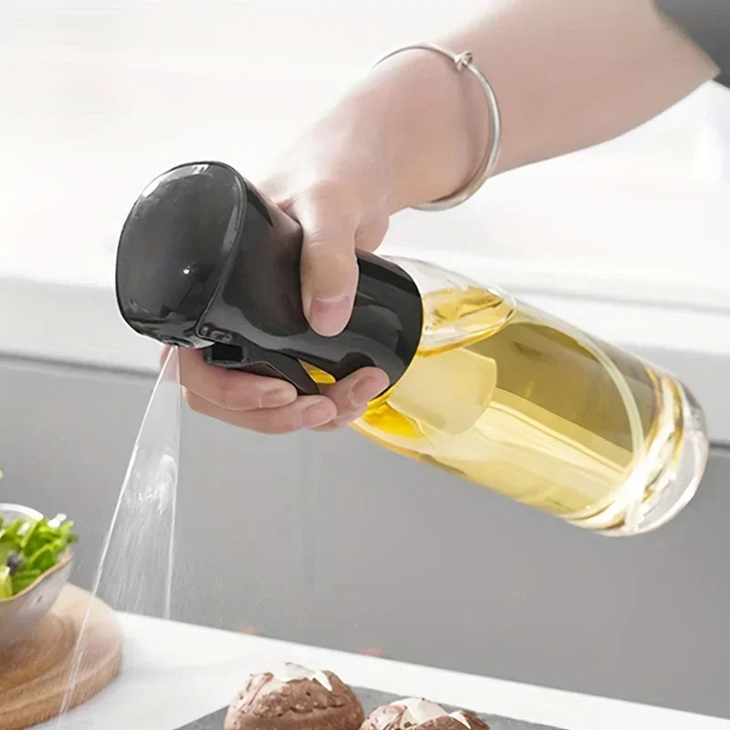 Botella rociadora de aceite de oliva para cocinar, hornear y acampar: dispensador de vinagre y salsa de soja