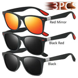 Vintage Square Unisex Sunglasses – Polarized Anti-Glare UV400 Shades for Driving & Fishing