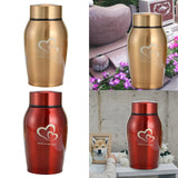 Stainless Steel Pet Cremation Urn for Dogs & Cats – Memorial Keepsake Container