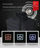 Men’s USB Heated Vest – Infrared Thermal Sleeveless Jacket for Winter Hiking & Outdoor Warmth
