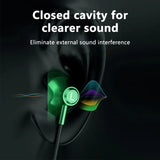 Wired Earbuds with Microphone - 3.5mm & Type-C Gaming Headset for Sports & Mobile Phones
