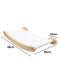 Wall-Mounted Cat Tree with Scratching Post & Hammock - Space-Saving Climbing Furniture