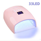 66W Professional UV LED Nail Lamp Dryer for Gel Polish with Auto Sensor & LCD Display