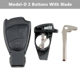 Carcasa de llave de repuesto para Mercedes-Benz: funda duradera para mando a distancia de coche para W168 W202 W203 W208 W210 W211