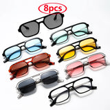 Women's Fashion Rectangle Sunglasses – UV400 Protection & Gradient Lenses