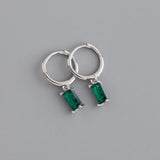 Crystal Stainless Steel Hoop Earrings – Sparkling Trendy Style for Women