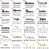 Personalized Stainless Steel Letter Necklace – Custom Engraved Pendant