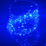Guirnalda de luces LED de alambre de cobre, funciona con pilas, resistente al agua, para decoración del hogar, bodas y fiestas (1 m, 2 m, 3 m y 5 m)