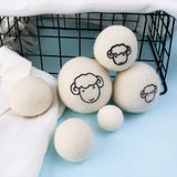 Bolas de lana reutilizables para secadora, suavizante de ropa, kit de bolas de lana ecológicas para secadora para lavadoras