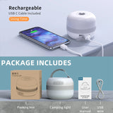 Linterna y linterna LED recargable para acampar NATFIRE LV10: luz de emergencia de 5 colores con función de banco de energía