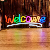 Rainbow LED Neon Wall Light – USB Powered Decorative Sign for Bedroom & Events