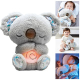 Breathing Koala Plush Toy with Soothing Sounds & Lights - Baby Sleep Companion