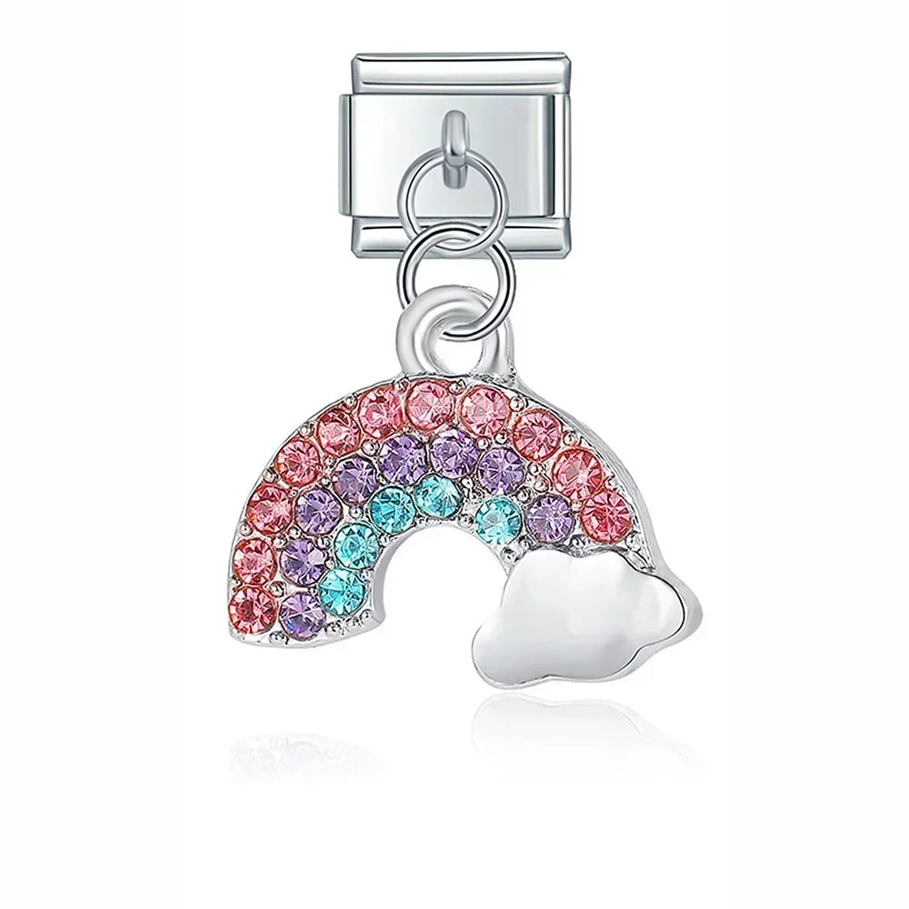 Stylish Stainless Steel Animal-Themed Link Bracelet for Women - Classic Fashion Accessory