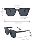 Men’s UV400 Rectangle Sunglasses – Stylish & Protective Outdoor Eyewear