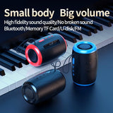 Portable Waterproof Bluetooth Speaker with TWS & Subwoofer Sound