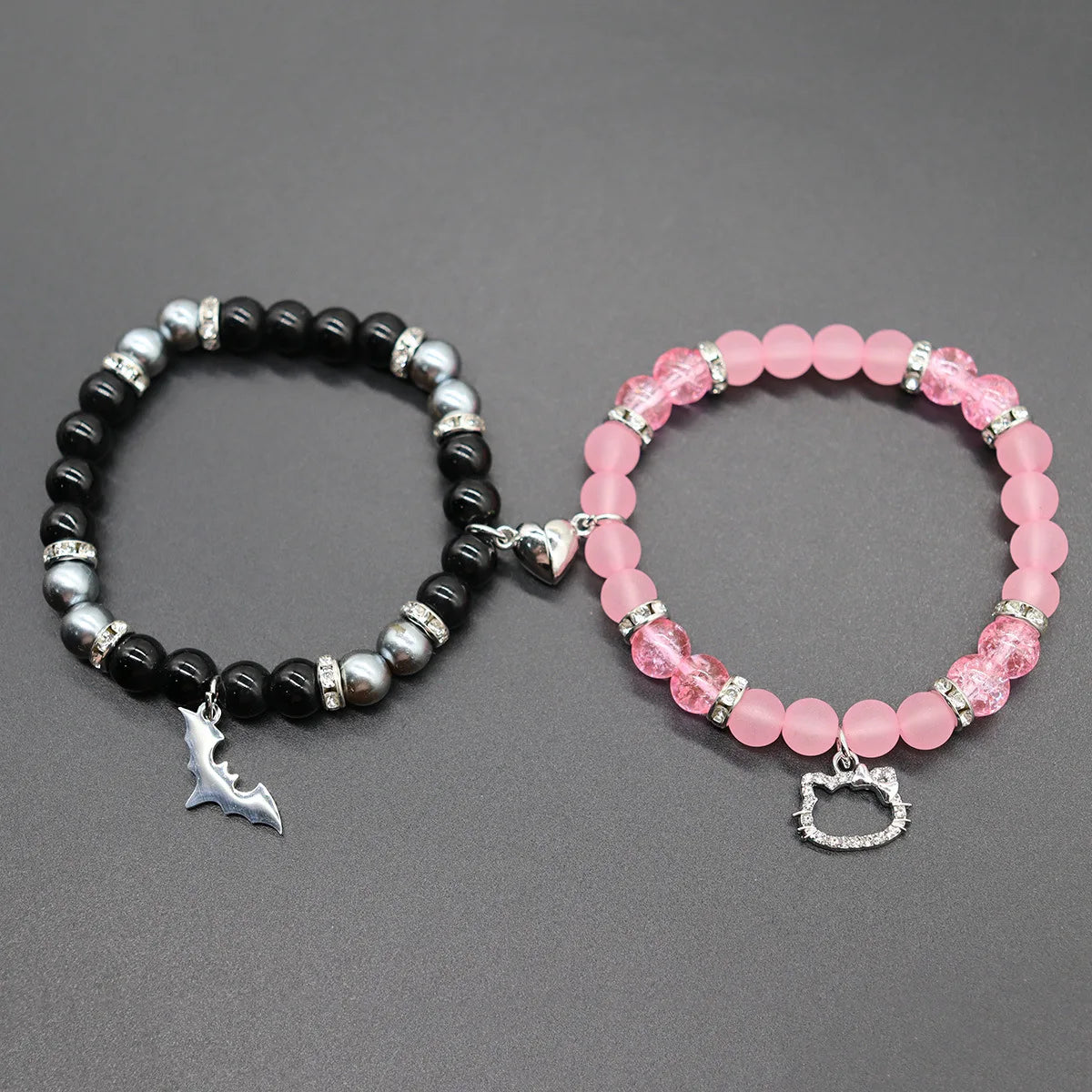 Elastic Beads Love Magnetic Attraction Couple Bracelet - Resin Friendship Bracelets for Men and Women