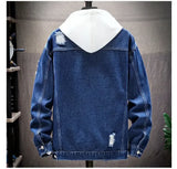 Men’s Patchwork Denim Jacket – Casual Loose Fit Autumn Outerwear