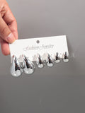 Chunky Acrylic Waterdrop Hoop Earrings – Lightweight Statement Jewelry for Women