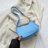 2023 Autumn Trend Lightweight Crocodile Felt Small Square Shoulder Bag for Women