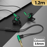 Wired Earbuds with Microphone - 3.5mm & Type-C Gaming Headset for Sports & Mobile Phones