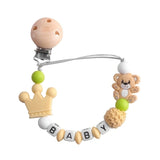 Cadena para chupete Koala para bebés y niños, pinzas para chupete de silicona para la dentición, mordedor para bebés