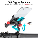 Universal Aluminum Bicycle Phone Holder – Adjustable, Anti-Shake, Easy Install for iPhone & Samsung