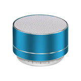 Mini Bluetooth Steel Speaker – Portable Wireless Subwoofer with HD Stereo Sound & TF Card Support
