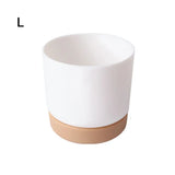Classic Plastic Flower Pot with Double-Layer Water Storage Tray