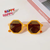 Gafas de sol redondas esmeriladas vintage para niños con protección UV400: protección solar elegante para niños