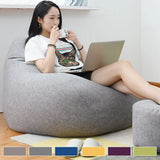Large Cotton Bean Bag Chair Cover – No-Fill, Comfortable Floor Lounger for Adults