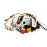 Handmade Ceramic Star Bracelet for Women – Adjustable Wax Cord Strand Jewelry