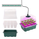 Seed Starter Tray with Full Spectrum Grow Light for Indoor Gardening