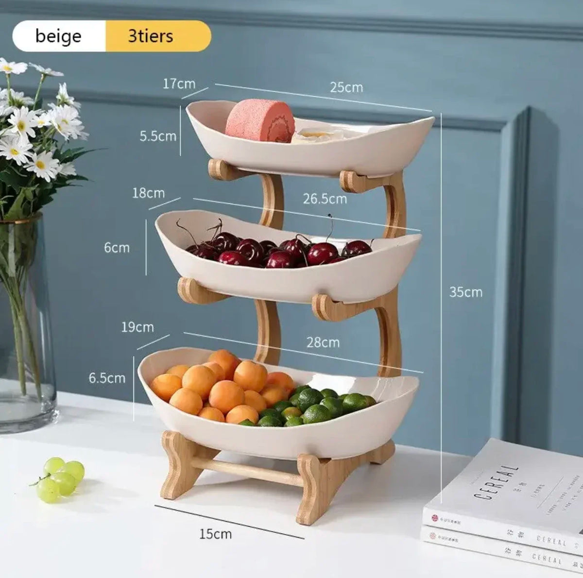 Multi-Layer Fruit & Snack Plate – Modern Plastic Candy Dish & Cake Stand