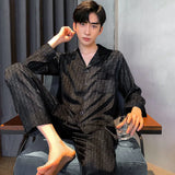 Men’s Long Sleeve Pajama Set – Soft Knit Sleepwear for All-Season Comfort