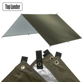 Lona impermeable para acampar: toldo ultraligero para exteriores y carpa para playa, jardín y senderismo 