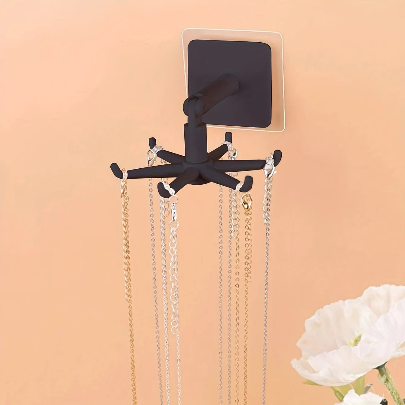 Expositor de joyas de acrílico: organizador elegante para anillos, collares, pendientes y accesorios