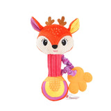 Soft Plush Animal Baby Rattle Toy for Newborns and Infants