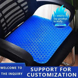 Breathable Gel Car Seat Cushion – Cooling Honeycomb Pad for Office, Home, and Wheelchair