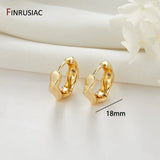 Trendy Gold Plated Hoop Earrings for Women – Classic Round Circle Design
