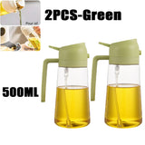 Oil Spray Bottle for Cooking – Refillable Olive Oil Dispenser for BBQ, Baking & Kitchen Use (200ml–500ml)